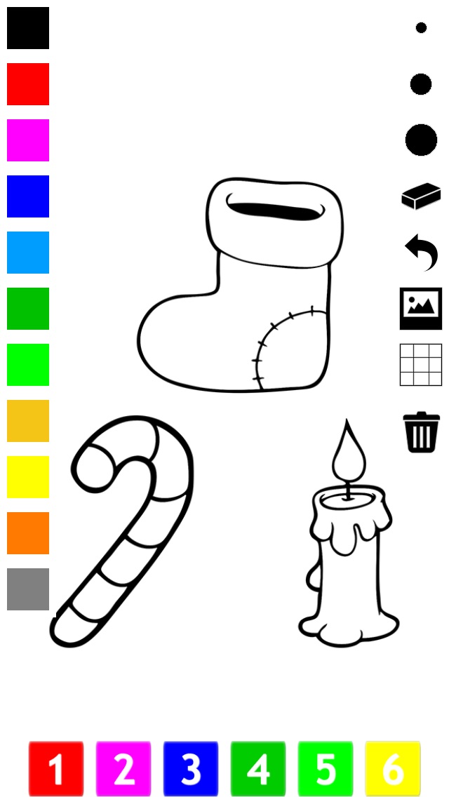 Christmas Coloring Book for Children: Learn to color the holiday season 1.0 IOS -