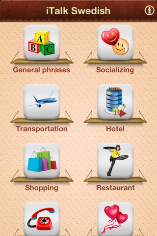 iTalk Swedish: Conversation guide - Learn to speak a language with audio phrasebook, vocabulary expressions, grammar exercises and tests for english speakers HD screenshot 2