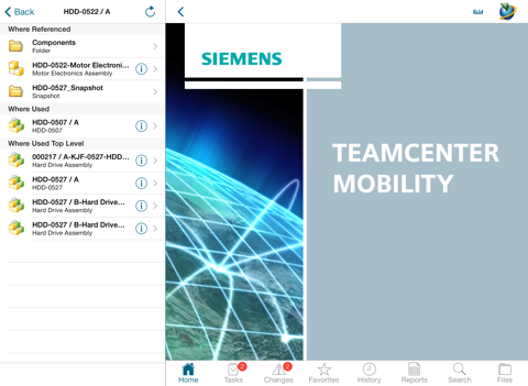 Скриншот из Teamcenter Mobility