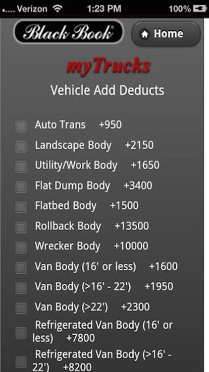 Truck Values