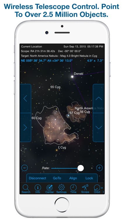 SkySafari 4 Plus: Map the Universe! Discover Sun, Moon, Mars, Stars, Planets, and Satellites with your telescope and NASA space missions! screenshot-3