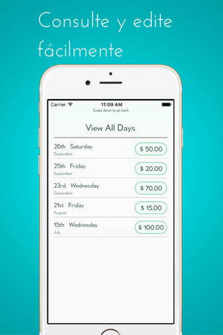 Calculate My Tips - Track your hourly rate and  salary, income and wages screenshot 4