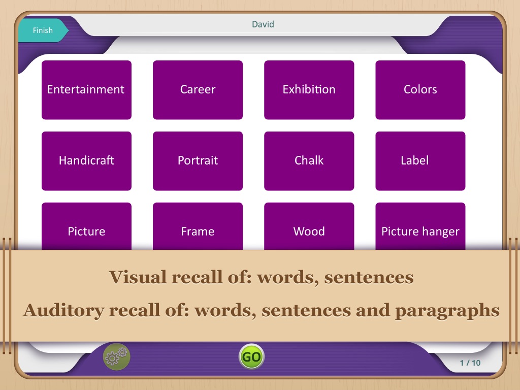 Memory Exercises screenshot 3