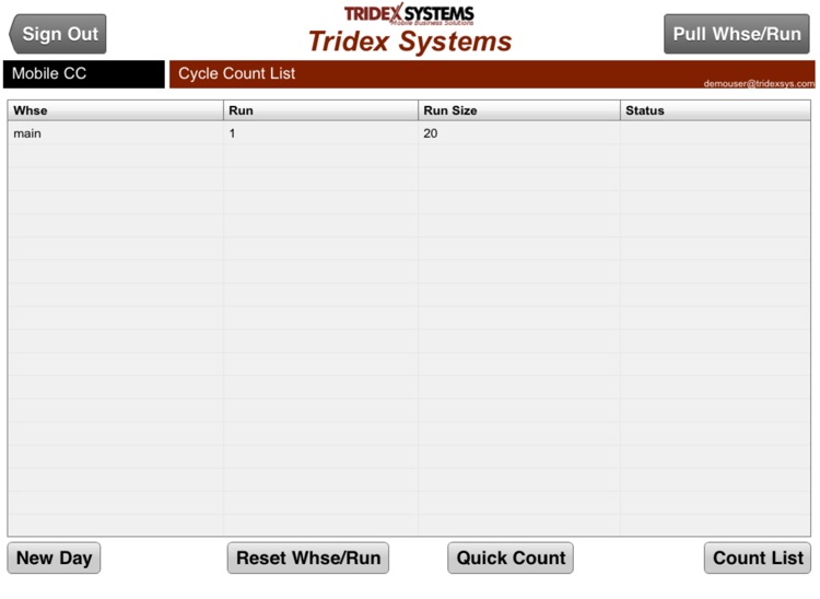 Mobile Cycle Count