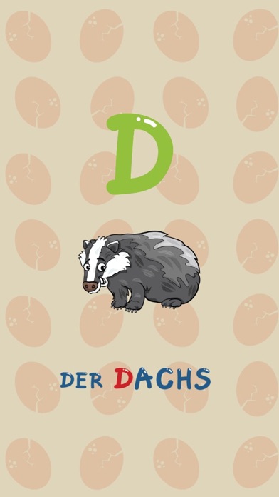 ABC Animals German Alphabets Flashcards: Vocabulary Learning Free For Kids! 1.0.3 IOS -