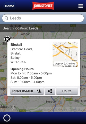 Johnstone's Decorating Centre Locator screenshot 4