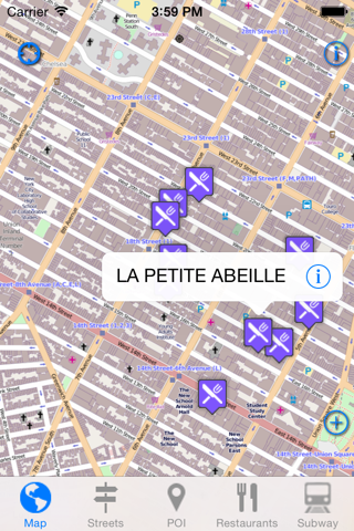 New York Offline Map - Address, Subway & Restaurant Finder screenshot 2