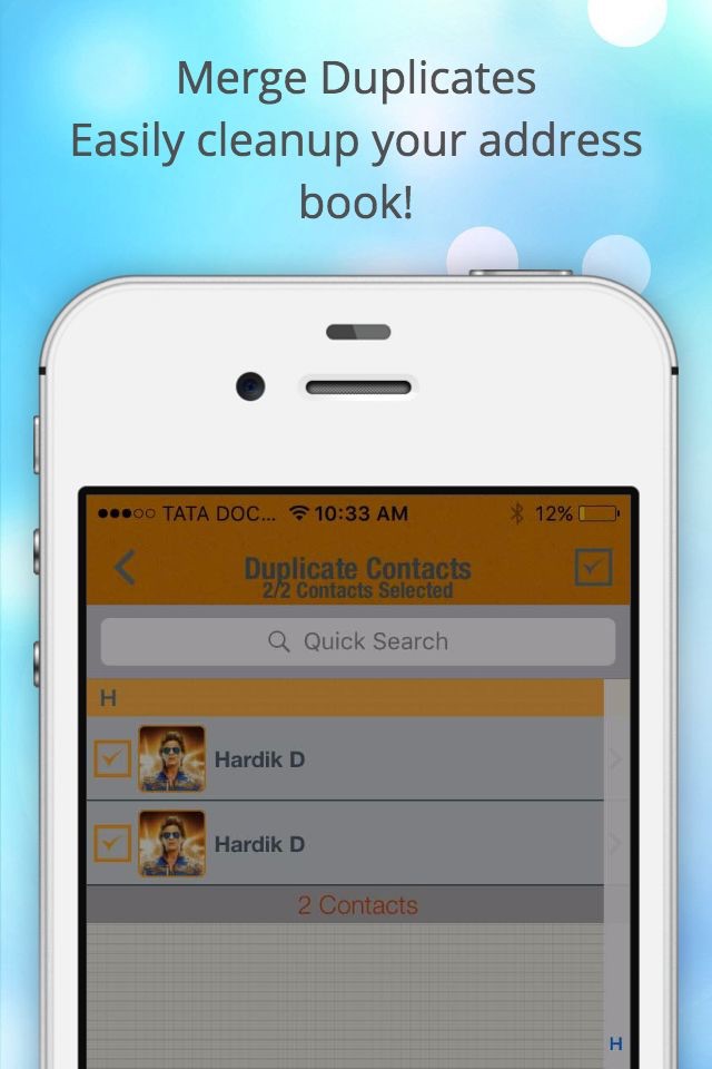 ContactManager – Remove & Merge Duplicate Contacts screenshot 2