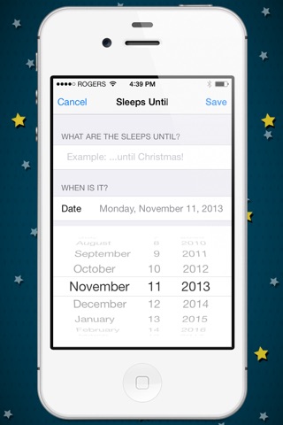 How Many Sleeps? Countdown to your Wedding, Vacation, Birthday, or Party! screenshot 4