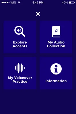 Game screenshot The Voice Café Accent App - an interactive app for learning and accents and dialects from Britain, America and around the world mod apk