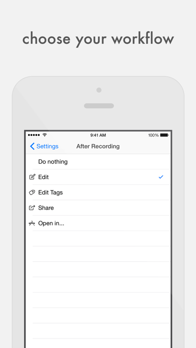 Quick Record — Voice memos audio recorder with iCloud sync Screenshot 4