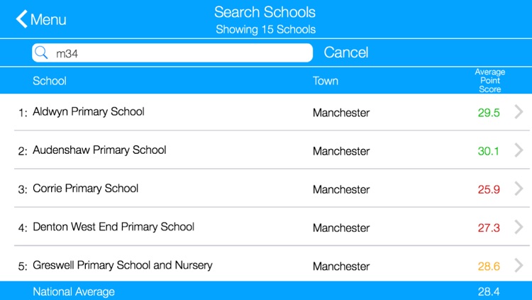 Primary School League Tables for England Lite screenshot-4