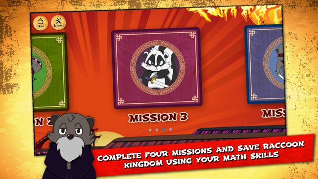 Raccoon Ninja: Addition Subtraction Games and Problems for F(圖2)-速報App