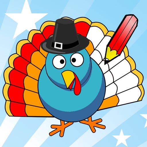 Thanks-giving Coloring Book for Children: Learn to draw and color the holiday of the United States of America iOS App