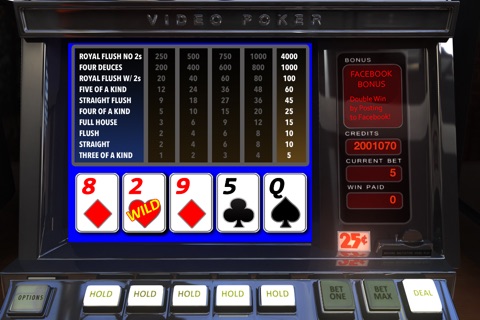 Video Poker - Deuces Wild - screenshot 2