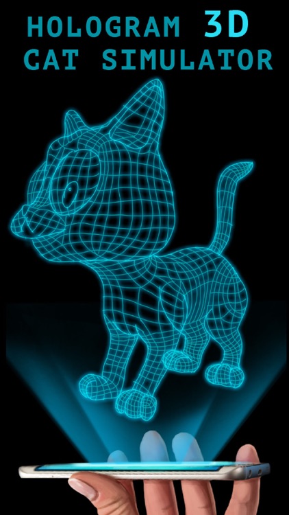 Hologram 3D Cat Simulator