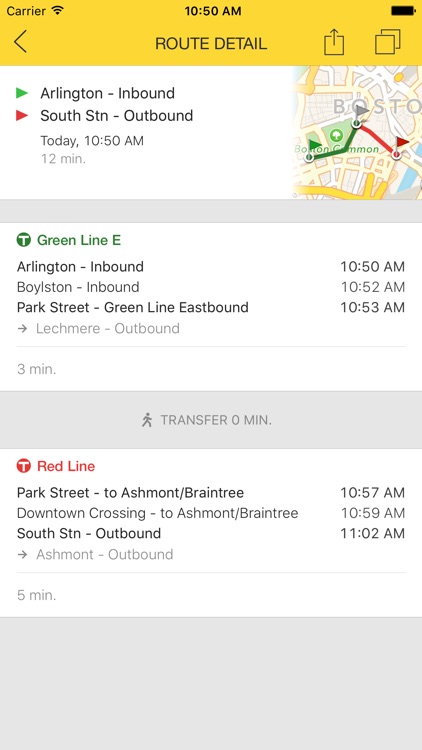 public transport trip planner app