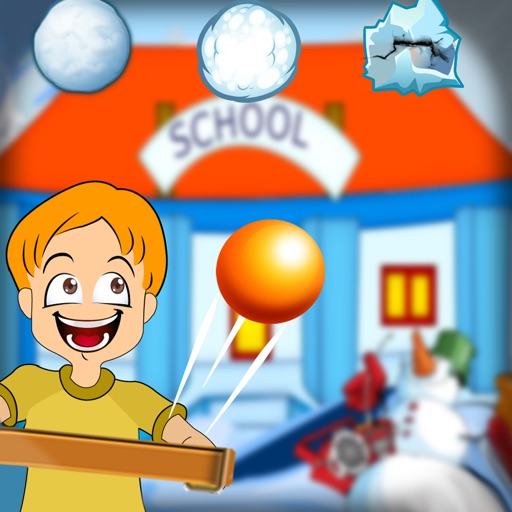 Snowball Cold Winter Recess Fight against frozen school girls and boys - Free Edition icon