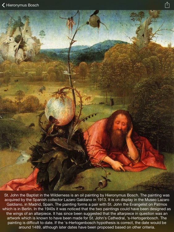 Painting Gallery HD for iPad - Leonardo da Vinci , Edgar Degas , Hieronymus Bosch , Sandro Botticelli screenshot-4