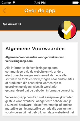 VERKIEZINGSAPP screenshot 3