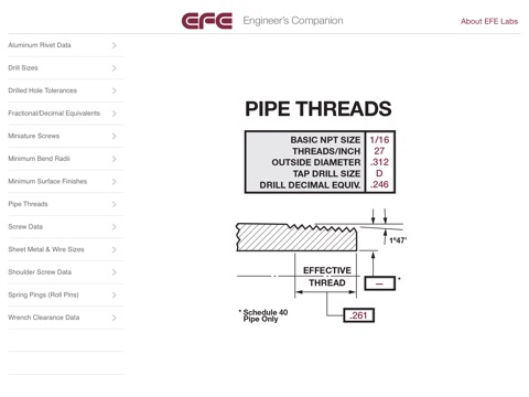 EFE Engineer's Companion screenshot 2