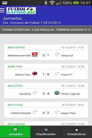 Futbol 7 Bizkaia screenshot 3
