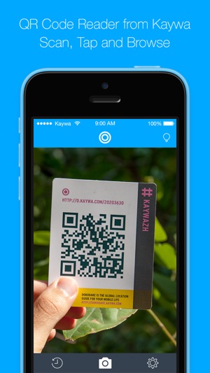 QR Code Reader from Kaywa - SCAN, TAP AN