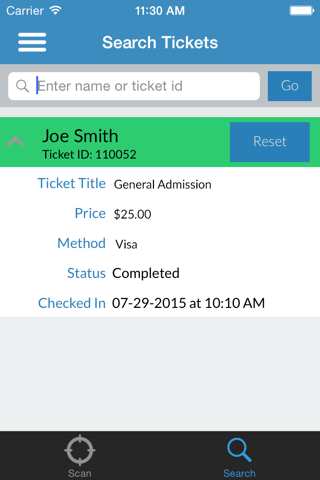 EZregister Ticket Entry screenshot 4
