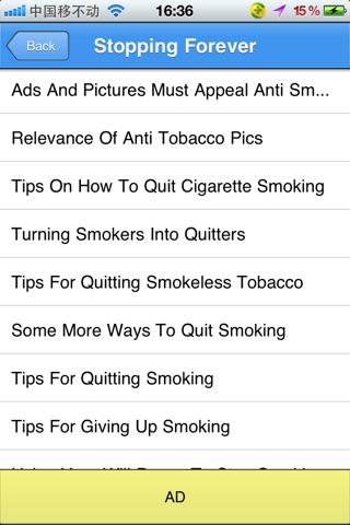 Give up Smoking-Learn how to get the right help to quit smoking screenshot 2