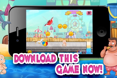 Clumsy Baby Pony Run : A Mini Horse Princess Crusade to Escape Sandbox Beach - Play for Free Game screenshot 2