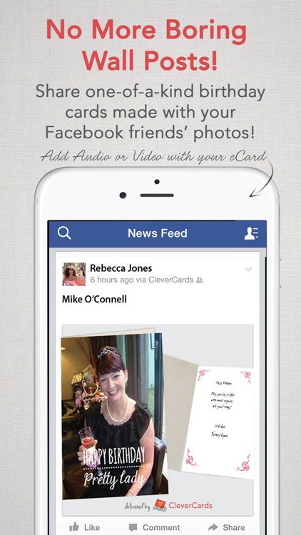 CleverCards: Greeting Cards & eCards for Facebook