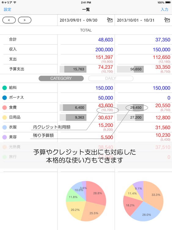 簡単家計簿 - kakeibo -