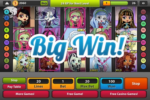 Monsters Casino Party Slots screenshot 2