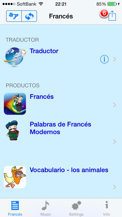 Francés - Talking Spanish to French Translator and Phrasebook screenshot-3