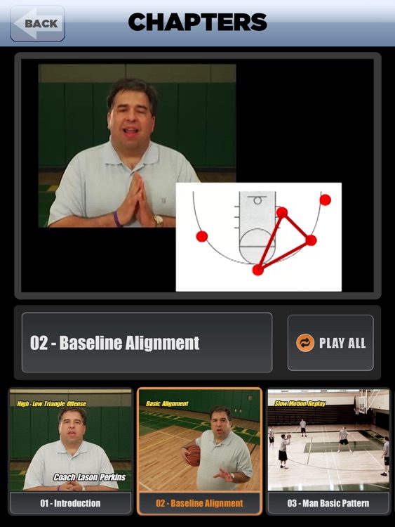 High-Low Triangle Offense: Attacking Man & Zone Defense - With Coach Lason Perkins - Full Court Basketball Training Instruction - XL