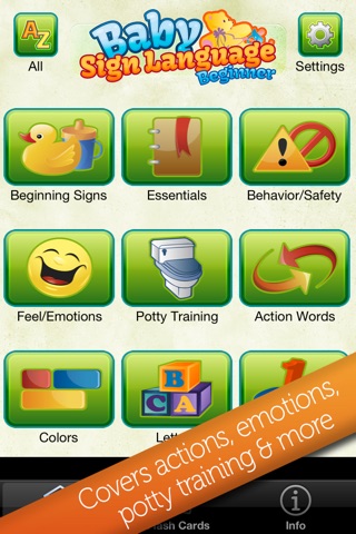 Baby Sign Language Beginner Signs - 400 ASL Signs screenshot 2