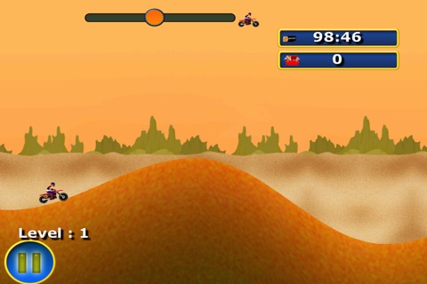 Motocross super rally - The motor bike desert race - Free Edition screenshot 2