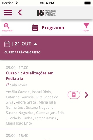 16º Congresso Nacional de Pediatria 2015 screenshot 2