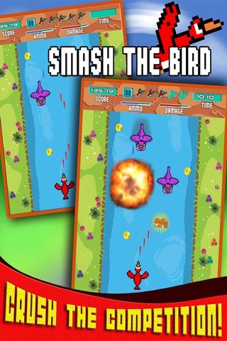 Smash The Bird - Endless Adventure Retro 8-Bit Game FREE screenshot 2