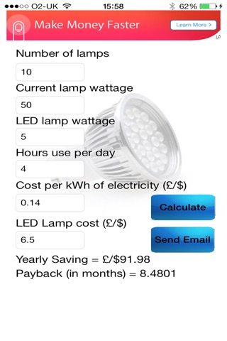 LedCalc screenshot 2