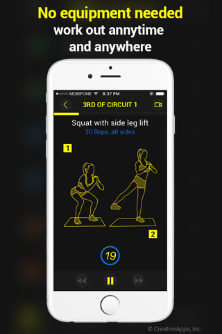 No-Gym Bodyweight Workout~ The Best Fitness Workout For Women screenshot 2