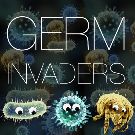 Germ Invaders - Classic Arcade Shooter with Fun Graphics Intuitive Touch Controls & Cool Microscope Space Retro Theme Icon