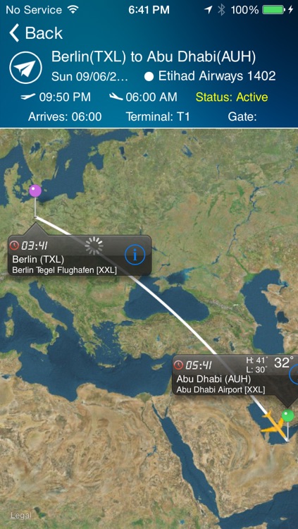 Abu Dhabi Airport Pro (AUH) Flight Tracker radar