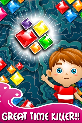 Blitz Splash Match-3 - diamond game and kids digger's quest hd free screenshot 4