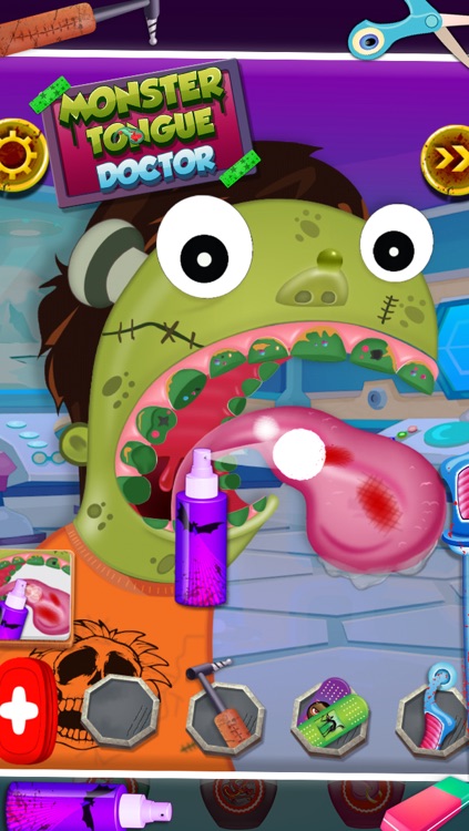 Monster Tongue Doctor Cleaner, Dentist Fun Pack Game For kids, Family, Boy And Girls