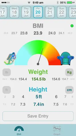 Game screenshot Smart BMI - Fast and Easy BMI Calculator & Weight Tracker hack