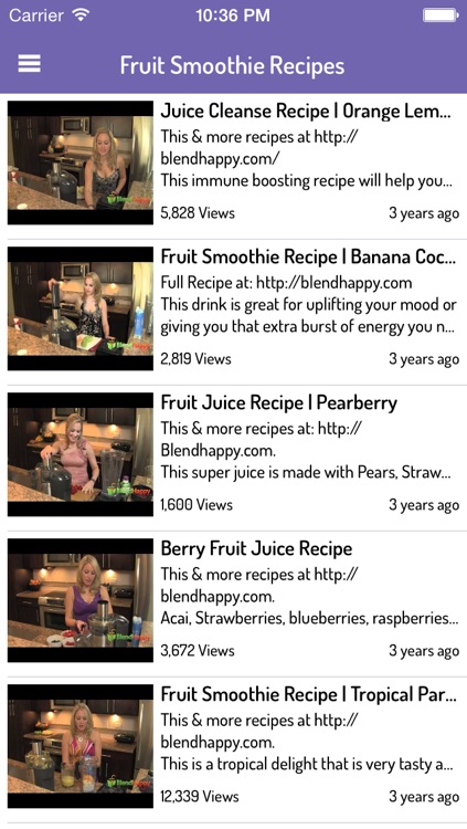 Smoothie Recipes Video Guide: Ultimate Videos of Healthy Smoothie Recipes
