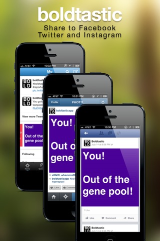 Boldtastic - Your Social Visual Text Statement, Quotes Writer, Sayings, And More Free screenshot 3