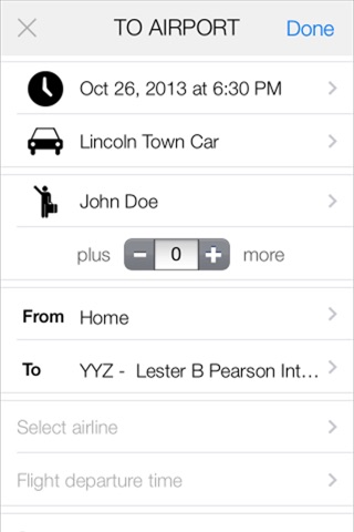 The Limousine App screenshot 2