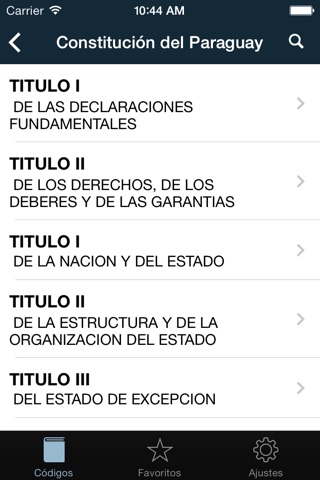 Mobile Legem Paraguay - Constitución y Códigos Paraguayos screenshot 2